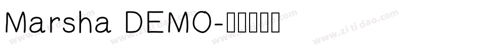 Marsha DEMO字体转换